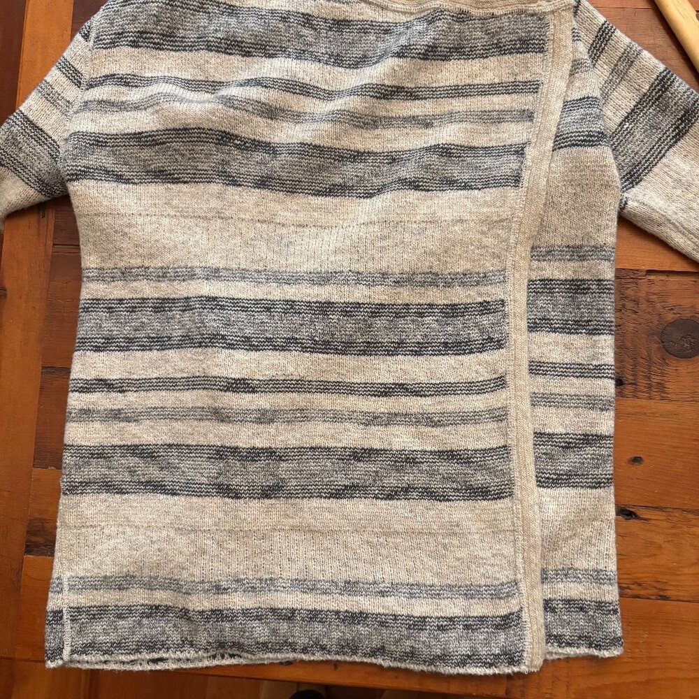 LUCKY BRAND OPEN FRONT CARDIGAN SWEATER; SZ LARGE - Picture 5 of 7